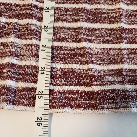 Weekend By Suzanne Betro Red & White Striped Sweater Women's 4X - Picture 6 of 6